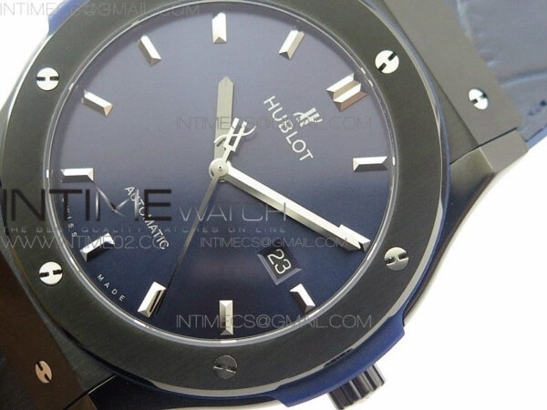 Classic Fusion 45mm DLC SRF Best Edition Blue dial On Blue Gummy Strap A2892 – Bild 4