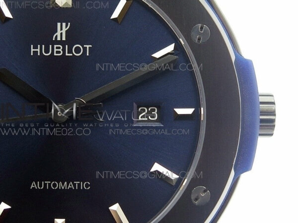 Classic Fusion 45mm DLC SRF Best Edition Blue dial On Blue Gummy Strap A2892 – Bild 5