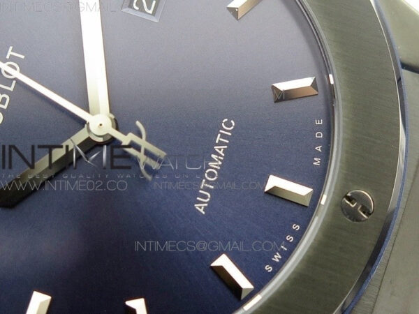 Classic Fusion 45mm DLC SRF Best Edition Blue dial On Blue Gummy Strap A2892 – Bild 6