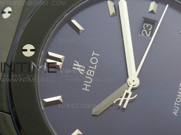 Classic Fusion 45mm DLC SRF Best Edition Blue dial On Blue Gummy Strap A2892 – Bild 7