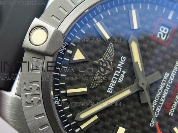 AVENGER BLACKBIRD V17311 Ti DLC 1:1 Best Edition Black CF Dial on Nylon Strap A2824 – Bild 8