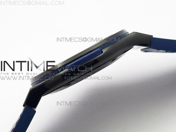 Classic Fusion 45mm DLC SRF Best Edition Blue dial On Blue Gummy Strap A2892 – Bild 9