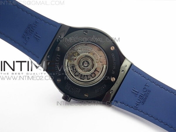 Classic Fusion 45mm DLC SRF Best Edition Blue dial On Blue Gummy Strap A2892 – Bild 14