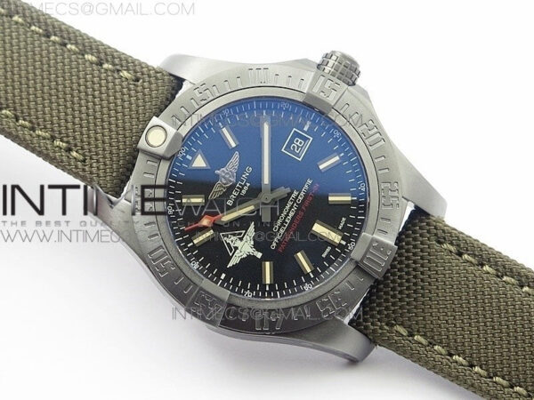 AVENGER V17310 Ti DLC 1:1 Best Edition Black Dial Pathfinders First In on Nylon Strap A2824 – Bild 2