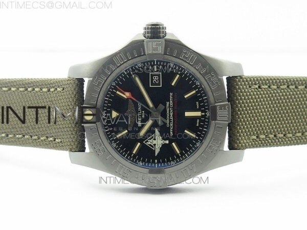 AVENGER V17310 Ti DLC 1:1 Best Edition Black Dial Pathfinders First In on Nylon Strap A2824 – Bild 3