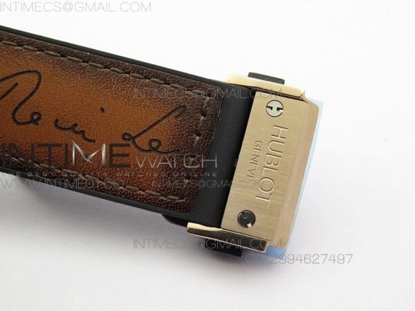 Classic Fusion 45mm RG Berluti Scritto SRF Best Edition Brown Leather Dial On Gummy Strap A2892 – Bild 12