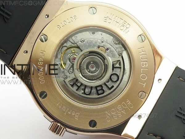 Classic Fusion 45mm RG Berluti Scritto SRF Best Edition Brown Leather Dial On Gummy Strap A2892 – Bild 15
