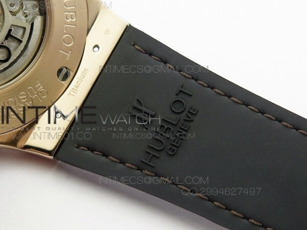 Classic Fusion 45mm RG Berluti Scritto SRF Best Edition Brown Leather Dial On Gummy Strap A2892 – Bild 17