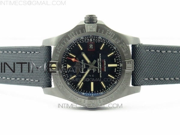 AVENGER BLACKBIRD V17311 Ti DLC 1:1 Best Edition Black Dial on Nylon Strap A2824 – Bild 3