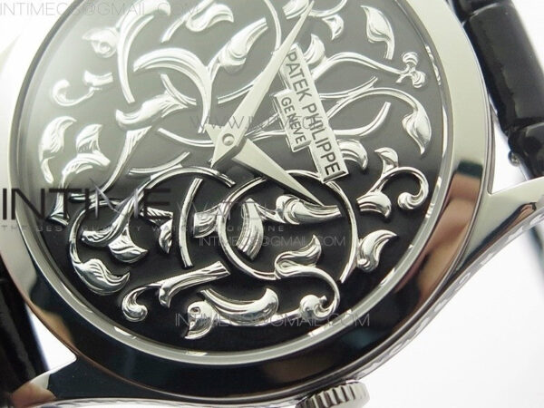 Classic 5088 100P Engraved Case FLF Best Edition Engraved Dial on Black Leather strap Cal.240 – Bild 4