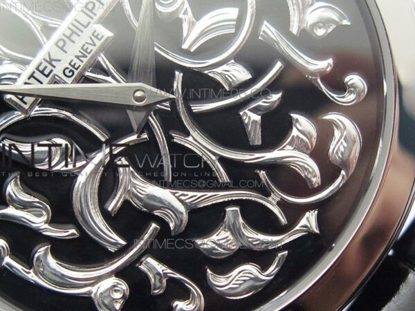 Classic 5088 100P Engraved Case FLF Best Edition Engraved Dial on Black Leather strap Cal.240 – Bild 5