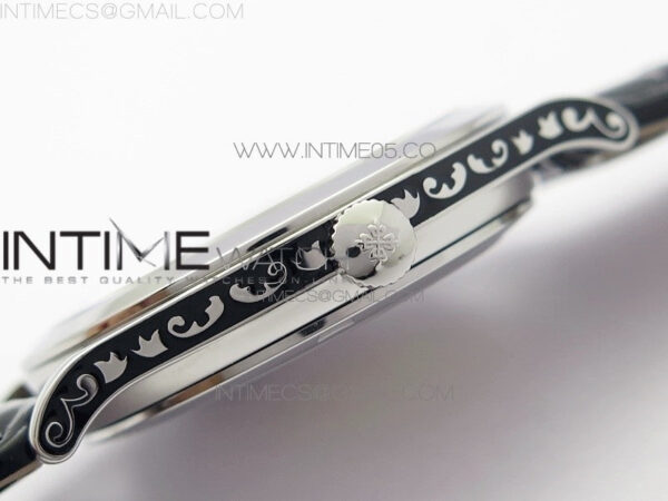 Classic 5088 100P Engraved Case FLF Best Edition Engraved Dial on Black Leather strap Cal.240 – Bild 8
