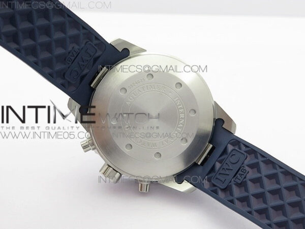 Aquatimer Chrono SS BLS Best Edition Blue Dial on Blue Rubber Strap A7750 – Bild 16