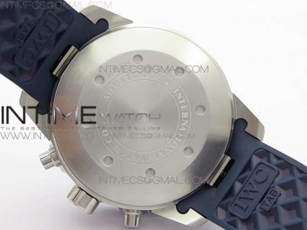 Aquatimer Chrono SS BLS Best Edition Blue Dial on Blue Rubber Strap A7750 – Bild 17
