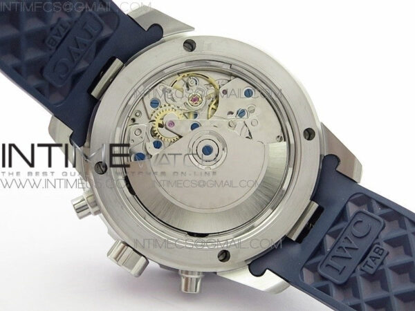 Aquatimer Chrono SS BLS Best Edition Blue Dial on Blue Rubber Strap A7750 – Bild 19