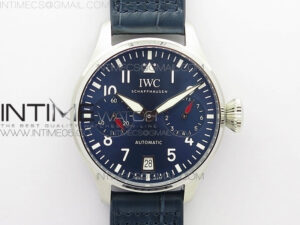 Big Pilot IW501008 Real PR SS ZF 1:1 Best Edition Blue Dial on Blue Leather Strap A51111