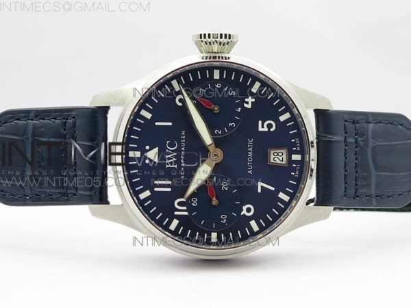 Big Pilot IW501008 Real PR SS ZF 1:1 Best Edition Blue Dial on Blue Leather Strap A51111 – Bild 3