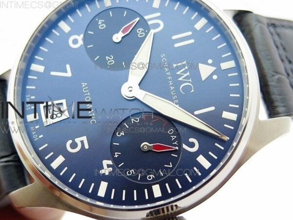 Big Pilot IW501008 Real PR SS ZF 1:1 Best Edition Blue Dial on Blue Leather Strap A51111 – Bild 4