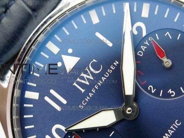 Big Pilot IW501008 Real PR SS ZF 1:1 Best Edition Blue Dial on Blue Leather Strap A51111 – Bild 8
