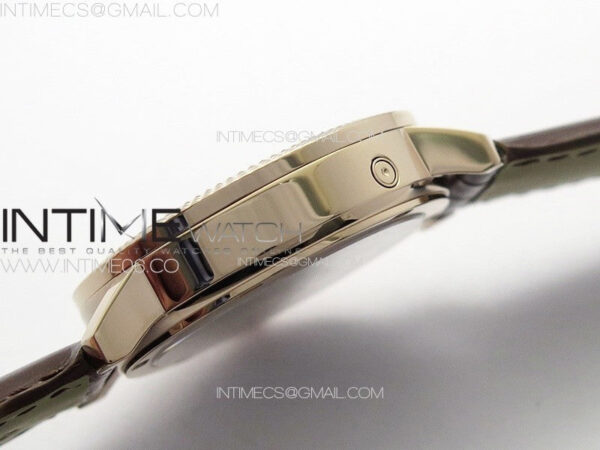 Calatrava 5057 Cortina Watch 50th Anniversary RG YSF 1:1 Best Edition White Dial on Black Leather Strap A240 – Bild 10