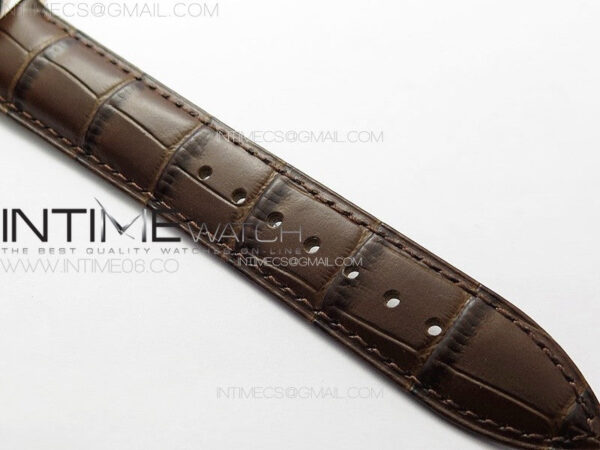 Calatrava 5057 Cortina Watch 50th Anniversary RG YSF 1:1 Best Edition White Dial on Black Leather Strap A240 – Bild 14