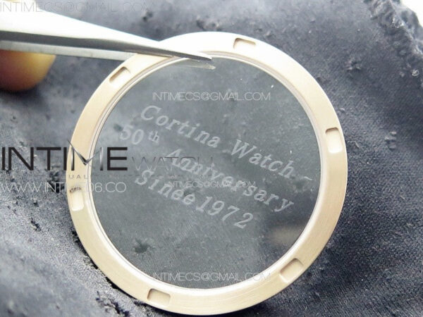 Calatrava 5057 Cortina Watch 50th Anniversary RG YSF 1:1 Best Edition White Dial on Black Leather Strap A240 – Bild 18