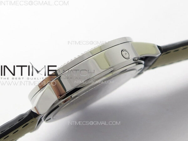 Calatrava 5057 Cortina Watch 50th Anniversary SS YSF 1:1 Best Edition Gray Dial on Black Leather Strap A240 – Bild 10