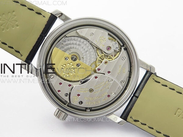 Calatrava 5057 Cortina Watch 50th Anniversary SS YSF 1:1 Best Edition Gray Dial on Black Leather Strap A240 – Bild 33