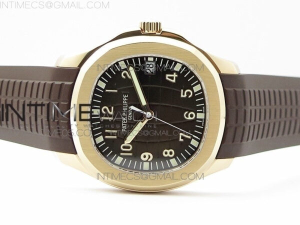 Aquanaut 5167R RG ZF 1:1 Best Edition Brown Dial on Brown Rubber Strap 324CS (Free box) – Bild 3