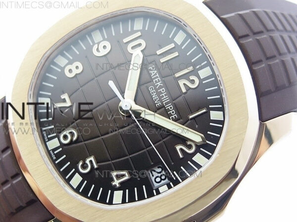 Aquanaut 5167R RG ZF 1:1 Best Edition Brown Dial on Brown Rubber Strap 324CS (Free box) – Bild 4