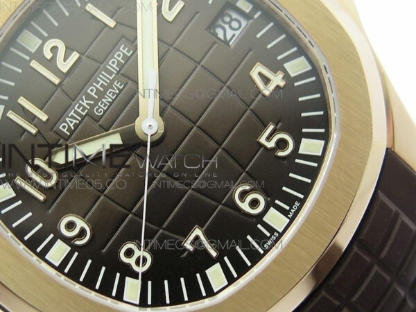 Aquanaut 5167R RG ZF 1:1 Best Edition Brown Dial on Brown Rubber Strap 324CS (Free box) – Bild 5