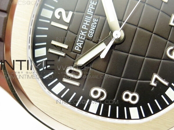 Aquanaut 5167R RG ZF 1:1 Best Edition Brown Dial on Brown Rubber Strap 324CS (Free box) – Bild 7