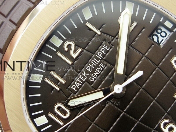 Aquanaut 5167R RG ZF 1:1 Best Edition Brown Dial on Brown Rubber Strap 324CS (Free box) – Bild 8