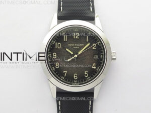 Calatrava 5226G SS PPF 1:1 Best Edition Gray Rock Dial on Black Nylon Strap 330CS