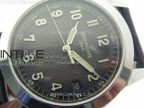 Calatrava 5226G SS PPF 1:1 Best Edition Gray Rock Dial on Black Nylon Strap 330CS – Bild 4