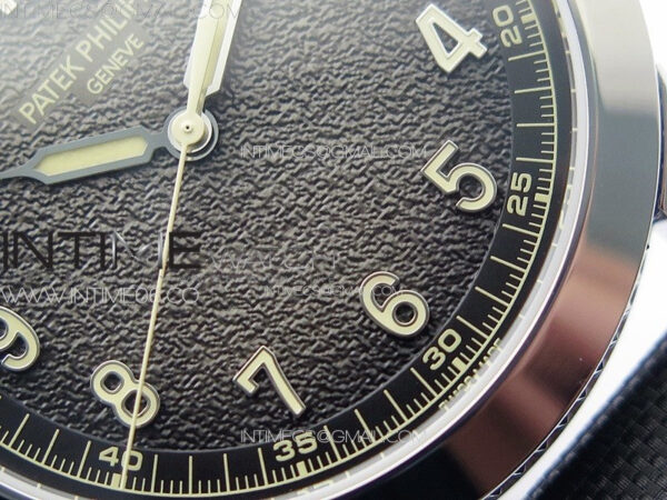 Calatrava 5226G SS PPF 1:1 Best Edition Gray Rock Dial on Black Nylon Strap 330CS – Bild 6