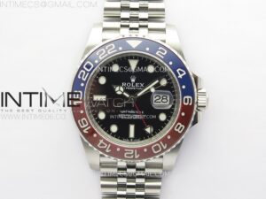 GMT-Master II Pepsi 126710 BLRO Blue/Red Ceramic Clean Factory 1:1 Best Edition Black Dial on Jubilee Bracelet SH3285 CHS