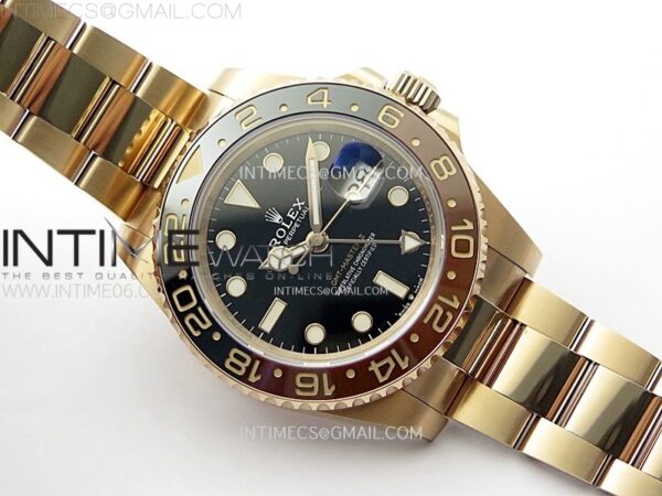 GMT-Master II Rootbeer 126715 CHNR Clean Factory 1:1 Best Edition on Black Dial RG Bracelet VR3285 CHS – Bild 2