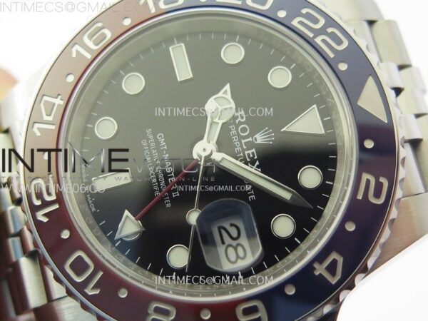 GMT-Master II Pepsi 126710 BLRO Blue/Red Ceramic Clean Factory 1:1 Best Edition Black Dial on Jubilee Bracelet SH3285 CHS – Bild 4