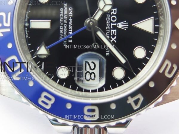 GMT-Master II Batman126710 BLNR Blue/Black Ceramic Clean Factory 1:1 Best Edition Black Dial on Jubilee Bracelet SH3285 CHS – Bild 5