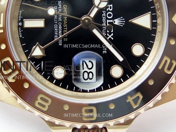 GMT-Master II Rootbeer 126715 CHNR Clean Factory 1:1 Best Edition on Black Dial RG Bracelet VR3285 CHS – Bild 5