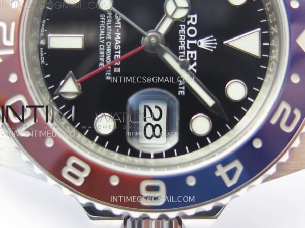 GMT-Master II Pepsi 126710 BLRO Blue/Red Ceramic Clean Factory 1:1 Best Edition Black Dial on Jubilee Bracelet SH3285 CHS – Bild 5