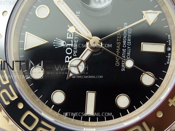 GMT-Master II Rootbeer 126715 CHNR Clean Factory 1:1 Best Edition on Black Dial RG Bracelet VR3285 CHS – Bild 7