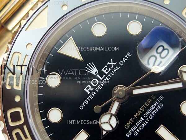 GMT-Master II Rootbeer 126715 CHNR Clean Factory 1:1 Best Edition on Black Dial RG Bracelet VR3285 CHS – Bild 8