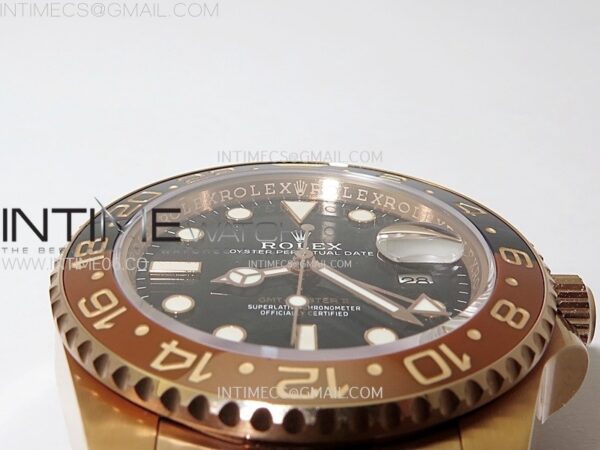 GMT-Master II Rootbeer 126715 CHNR Clean Factory 1:1 Best Edition on Black Dial RG Bracelet VR3285 CHS – Bild 12
