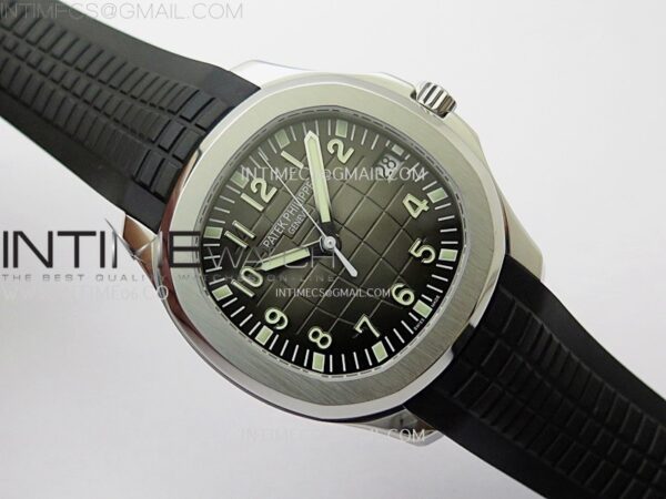 Aquanaut Jumbo 5167A-001 SS 3KF 1:1 Best Edition Black Dial on Black Rubber Strap Super Clone 26-330 V2 – Bild 2