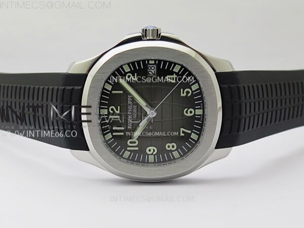 Aquanaut Jumbo 5167A-001 SS 3KF 1:1 Best Edition Black Dial on Black Rubber Strap Super Clone 26-330 V2 – Bild 3