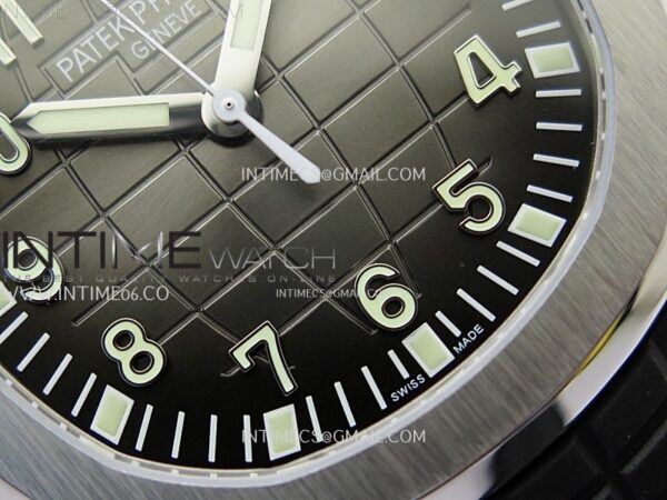 Aquanaut Jumbo 5167A-001 SS 3KF 1:1 Best Edition Black Dial on Black Rubber Strap Super Clone 26-330 V2 – Bild 6