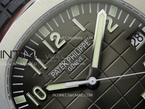 Aquanaut Jumbo 5167A-001 SS 3KF 1:1 Best Edition Black Dial on Black Rubber Strap Super Clone 26-330 V2 – Bild 9