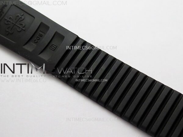 Aquanaut Jumbo 5167A-001 SS 3KF 1:1 Best Edition Black Dial on Black Rubber Strap Super Clone 26-330 V2 – Bild 14